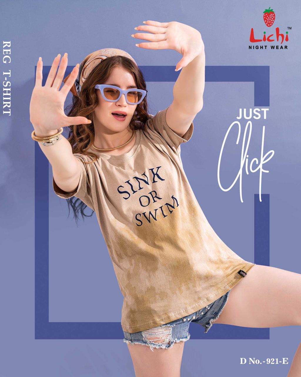 Design 921 Lichi Hosiery Cotton Women Tshirt Manufacturer Ahmedabad