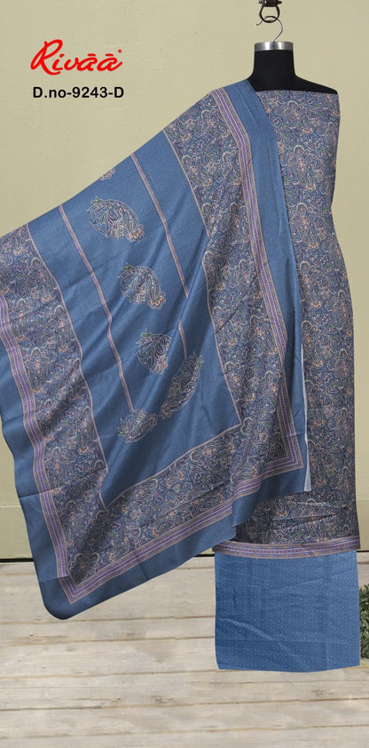 Design 9243 Rivaa Pashmina Suits Manufacturer