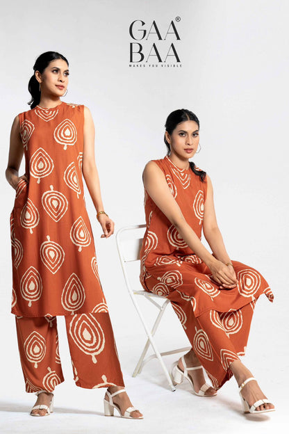 Design 931 Gaabaa Reyon Kurti Plazzo Set Wholesaler