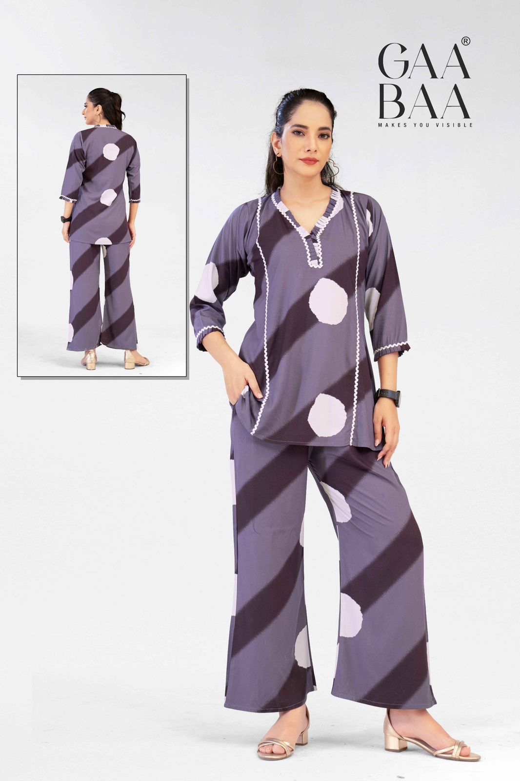 Design 932 Gaabaa Rayon 22Kg Co Ord Set Manufacturer Ahmedabad