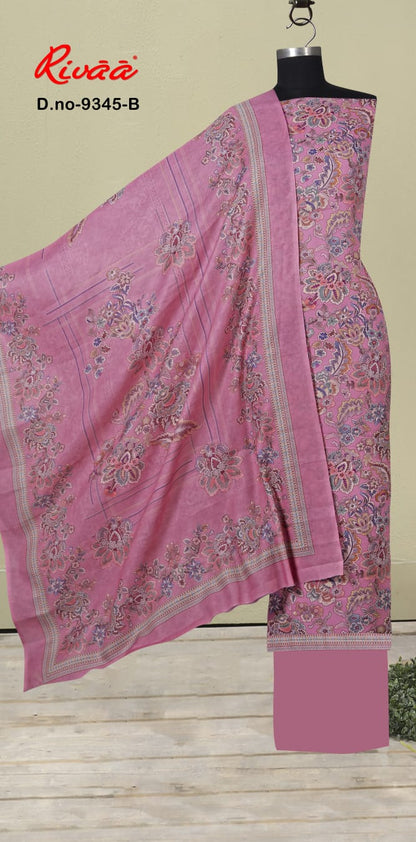 Design 9345 Rivaa Pashmina Suits Wholesaler Ahmedabad