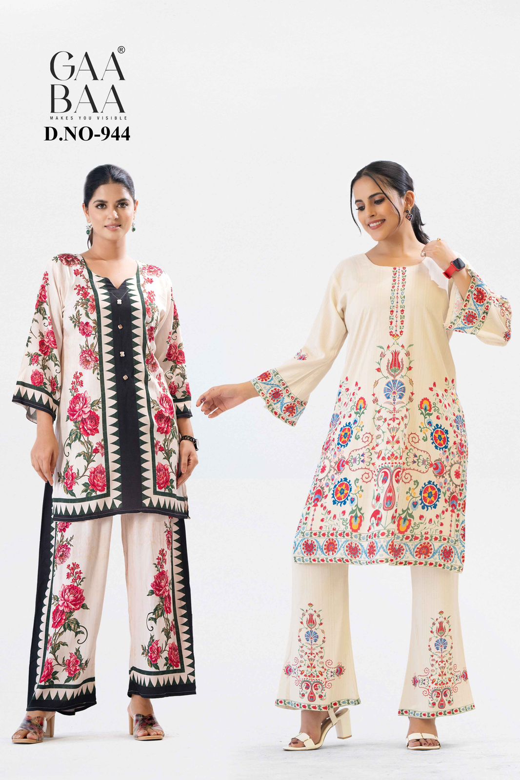 Design 944 Gaabaa Reyon Co Ord Set Exporter