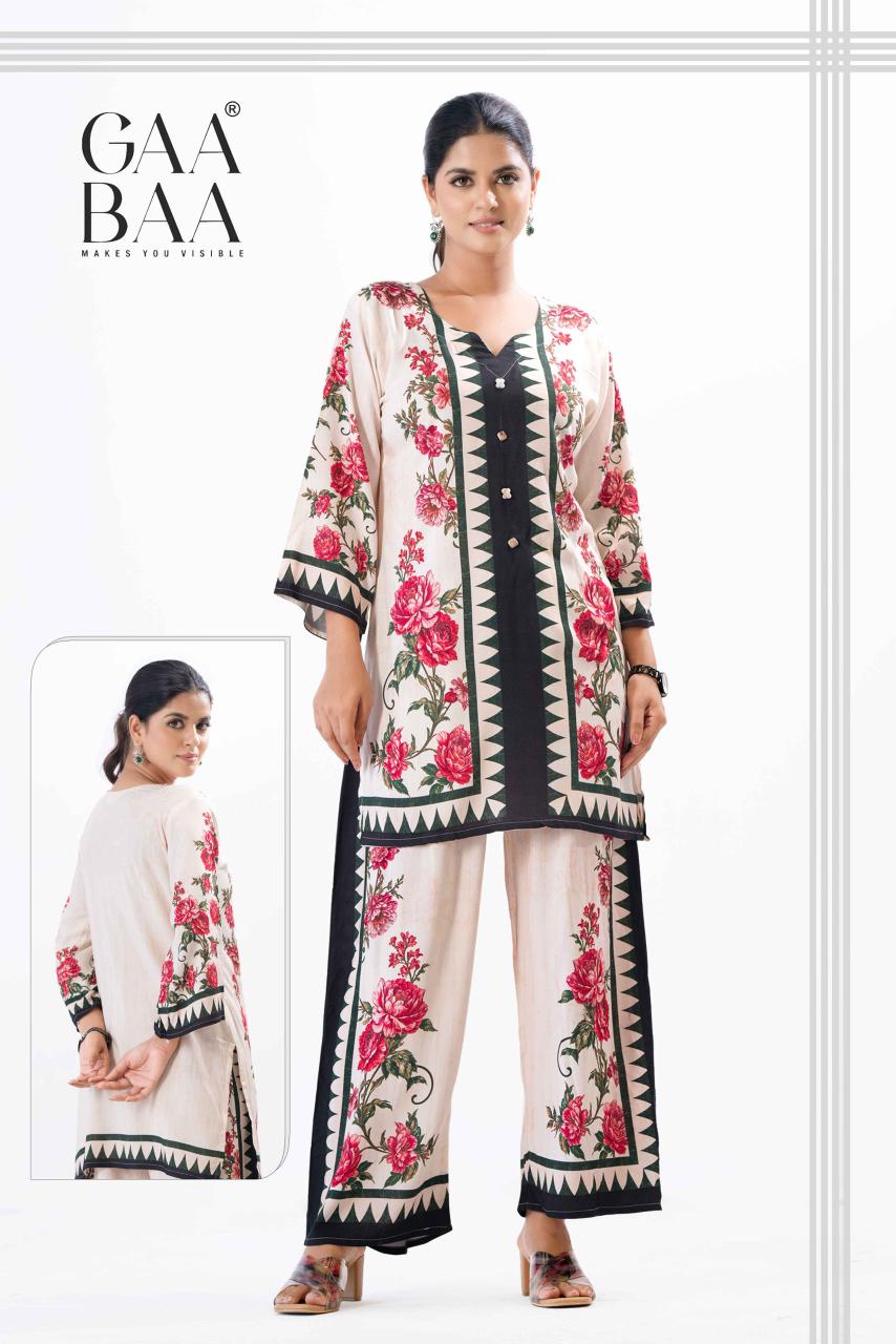 Design 944 Gaabaa Reyon Co Ord Set Exporter