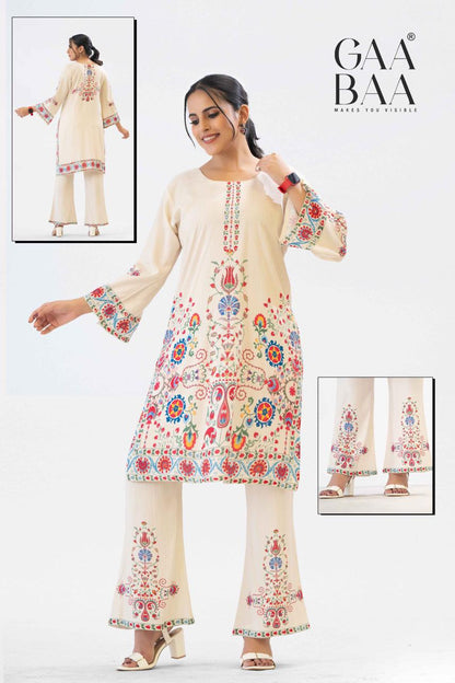 Design 944 Gaabaa Reyon Co Ord Set Exporter