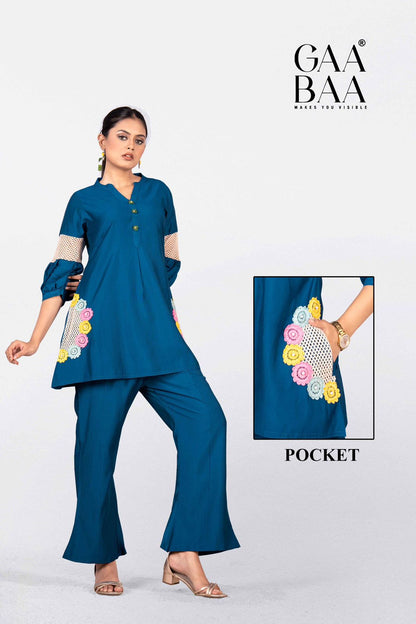 design 948 gaabaa vatican co ord set wholesaler india