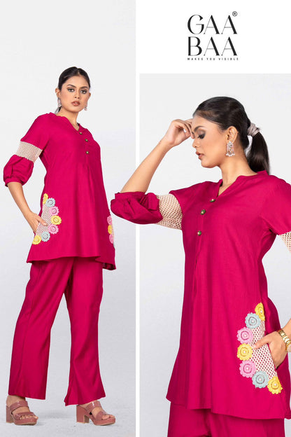 design 948 gaabaa vatican co ord set wholesaler india