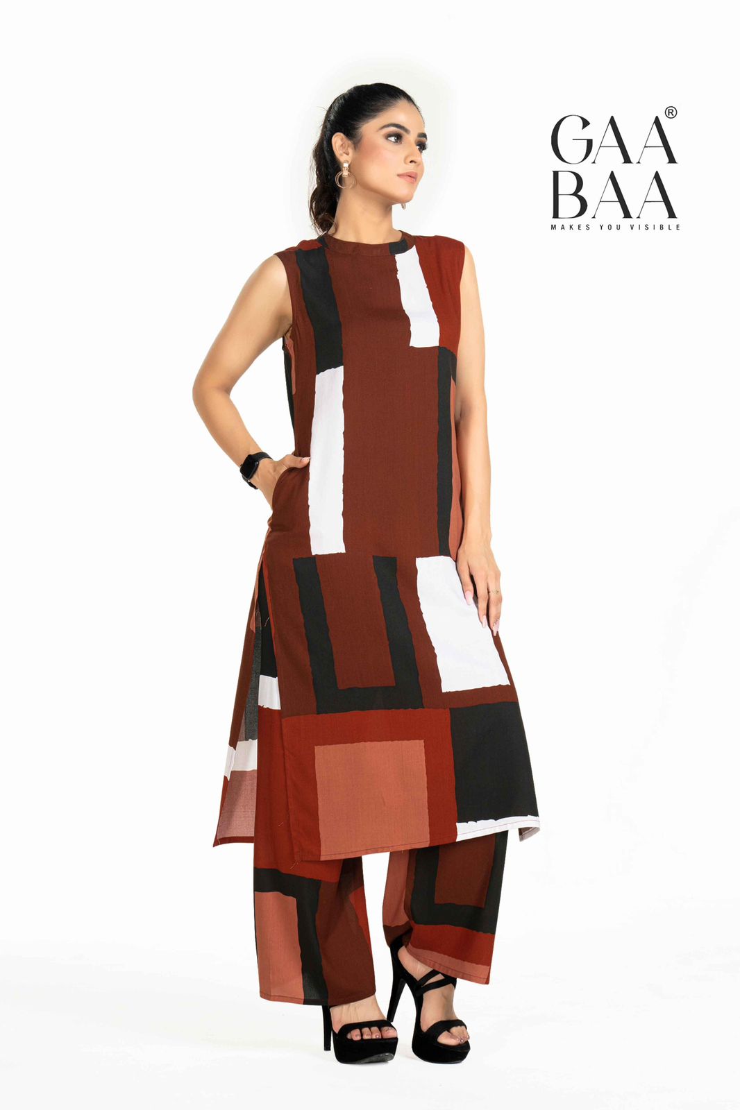 Design 951 Gaabaa Reyon Kurti Plazzo Set Wholesale