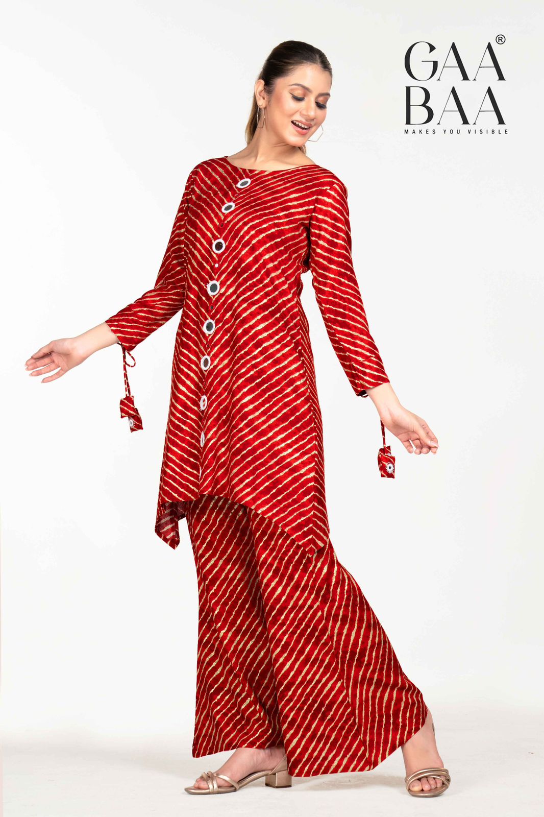 Design 954 Gaabaa Reyon Kurti Bottom Set Wholesaler
