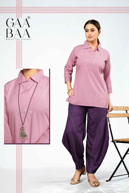 Design 955 Gaabaa Slub Top Bottom Set Wholesaler Ahmedabad