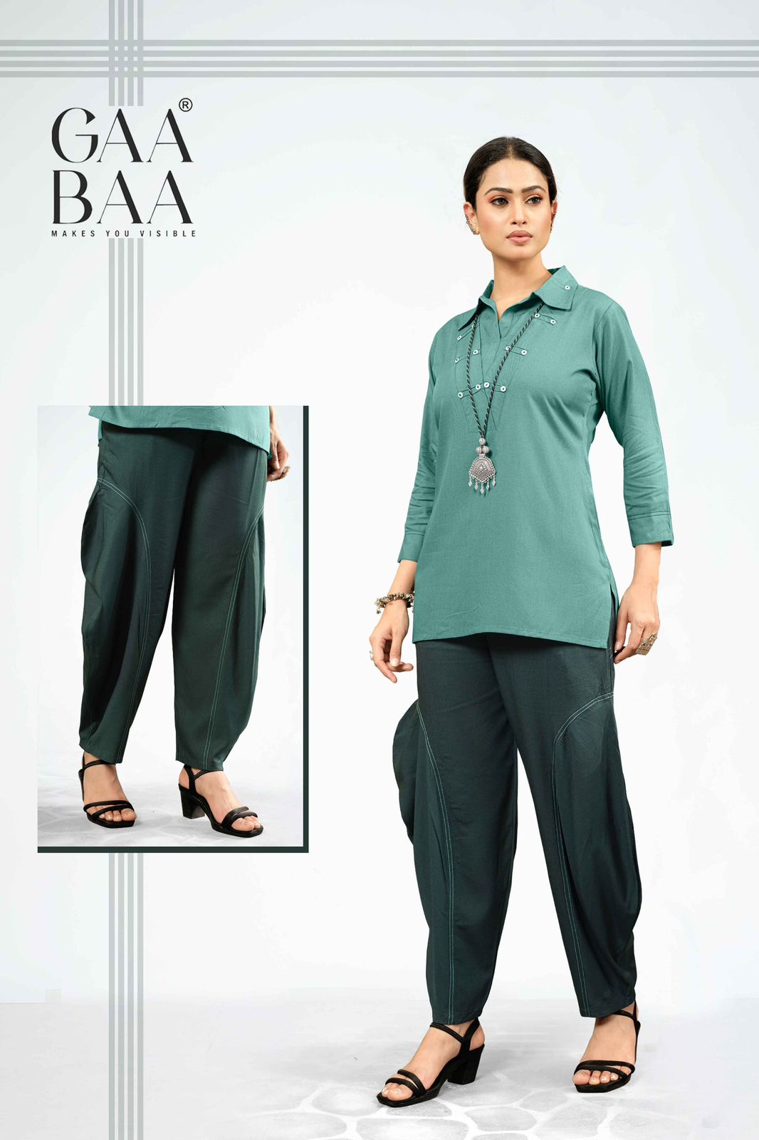 Design 955 Gaabaa Slub Top Bottom Set Wholesaler Ahmedabad