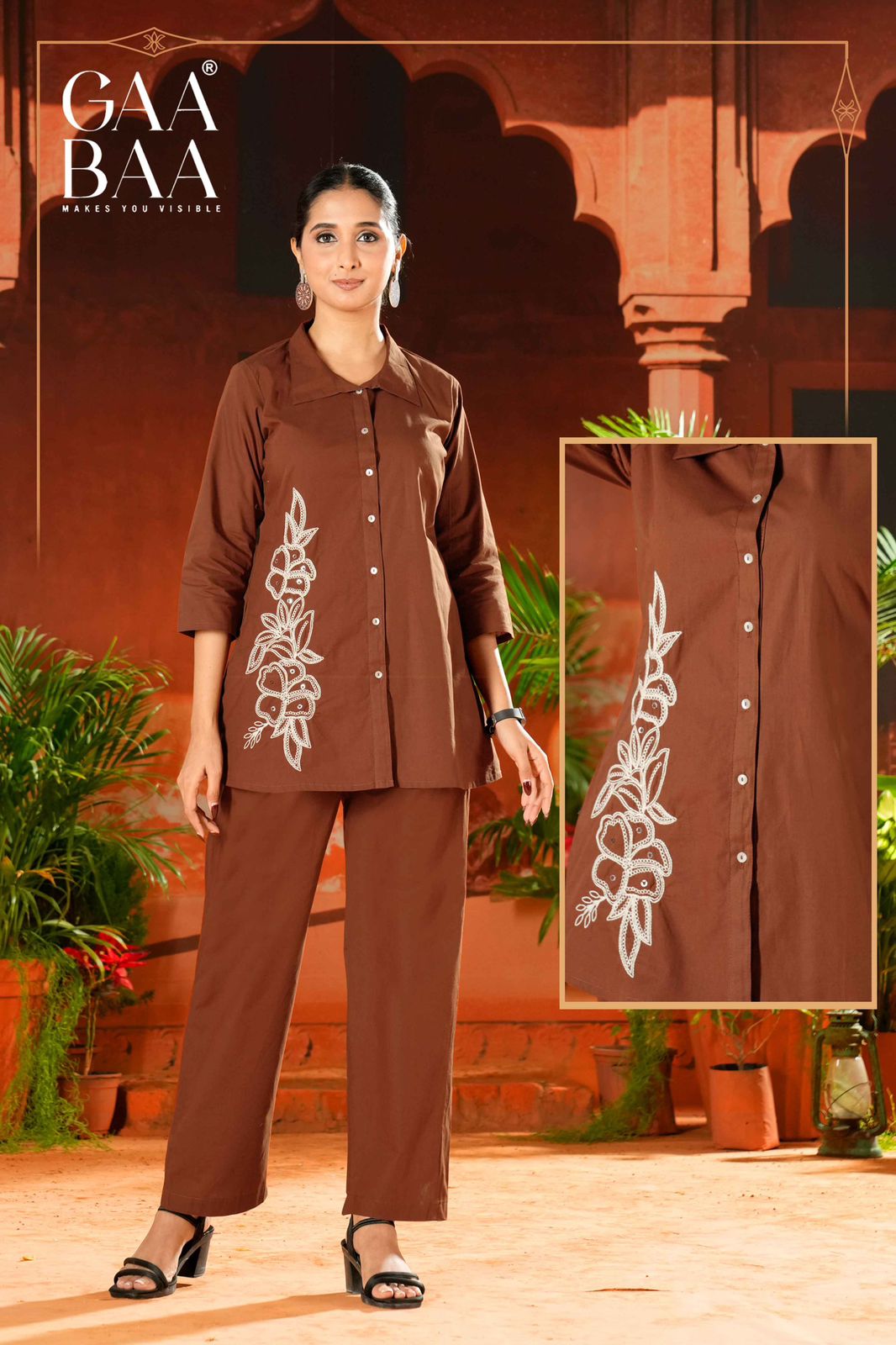 Design 959 Gaabaa Cotton Co Ord Set Wholesale Price
