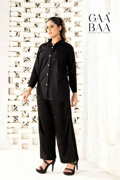 Design 966 Gaabaa Liva Reyon Co Ord Set Supplier Gujarat
