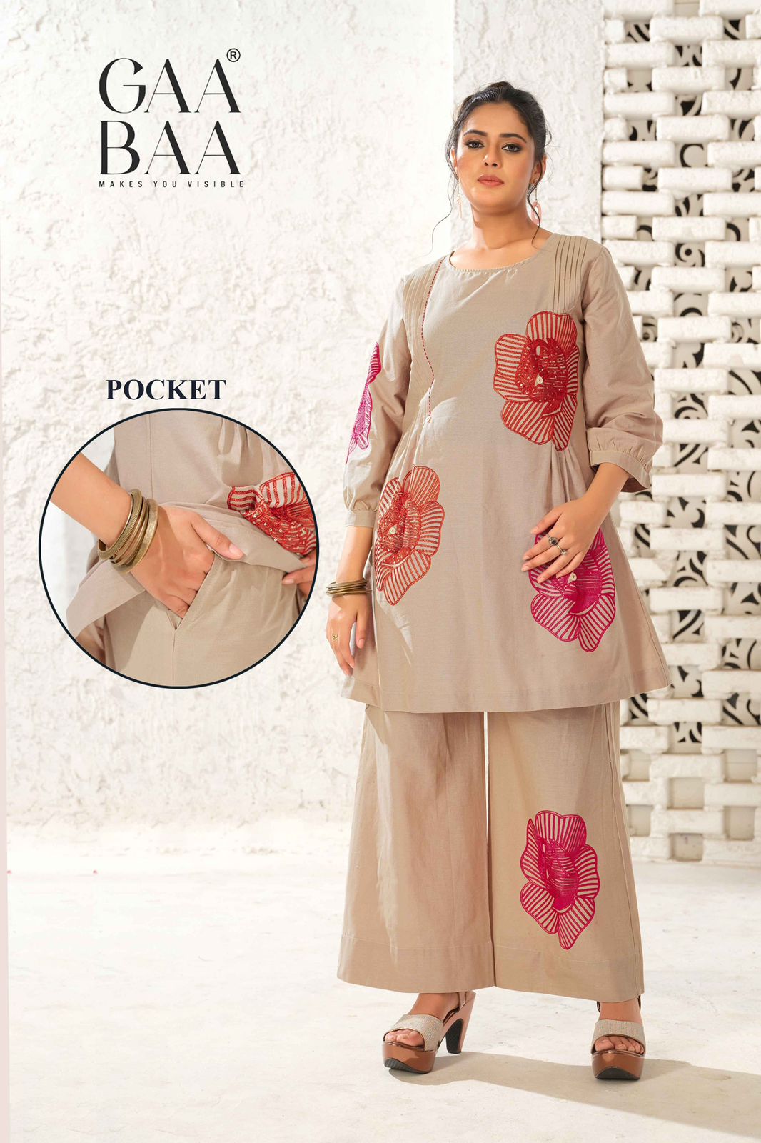 Design 967-968 Gaabaa Cotton Co Ord Set Manufacturer Gujarat