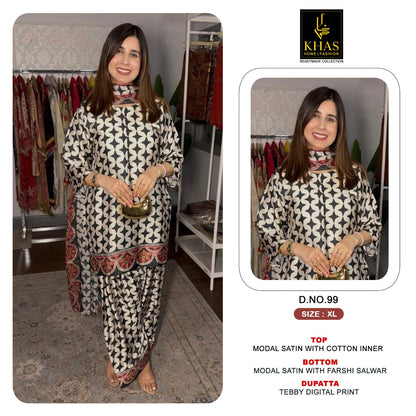 Design 97 To 107 Khas Modal Satin Pakistani Readymade Suits Supplier Ahmedabad