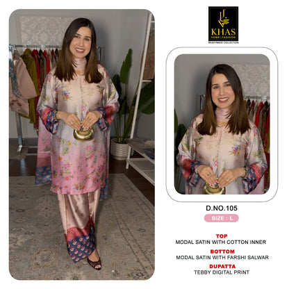 Design 97 To 107 Khas Modal Satin Pakistani Readymade Suits Supplier Ahmedabad