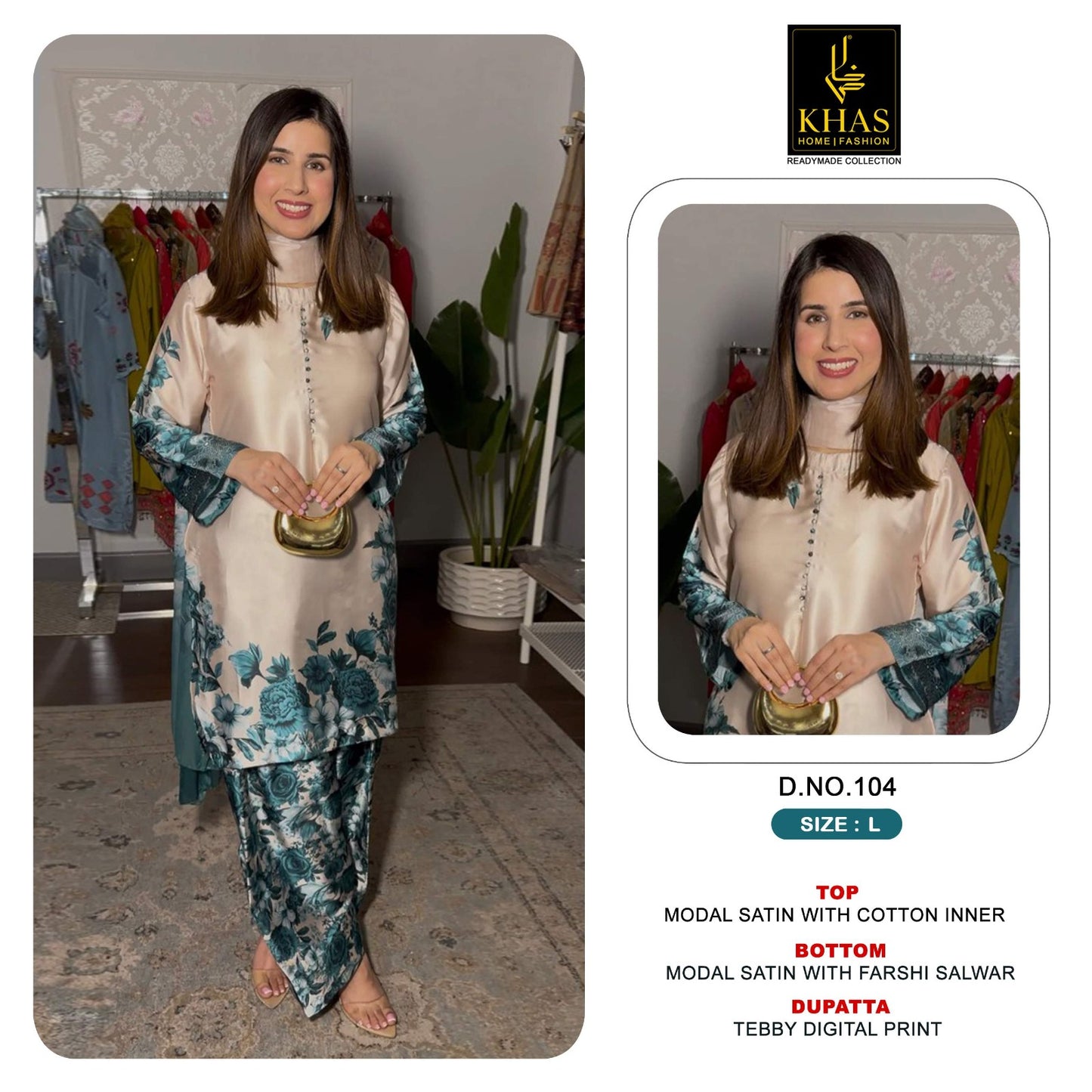 Design 97 To 107 Khas Modal Satin Pakistani Readymade Suits Supplier Ahmedabad