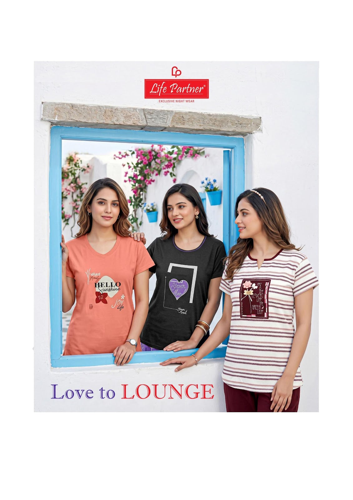 Design 8 Life Partner Hosiery Night Gowns Wholesaler Ahmedabad