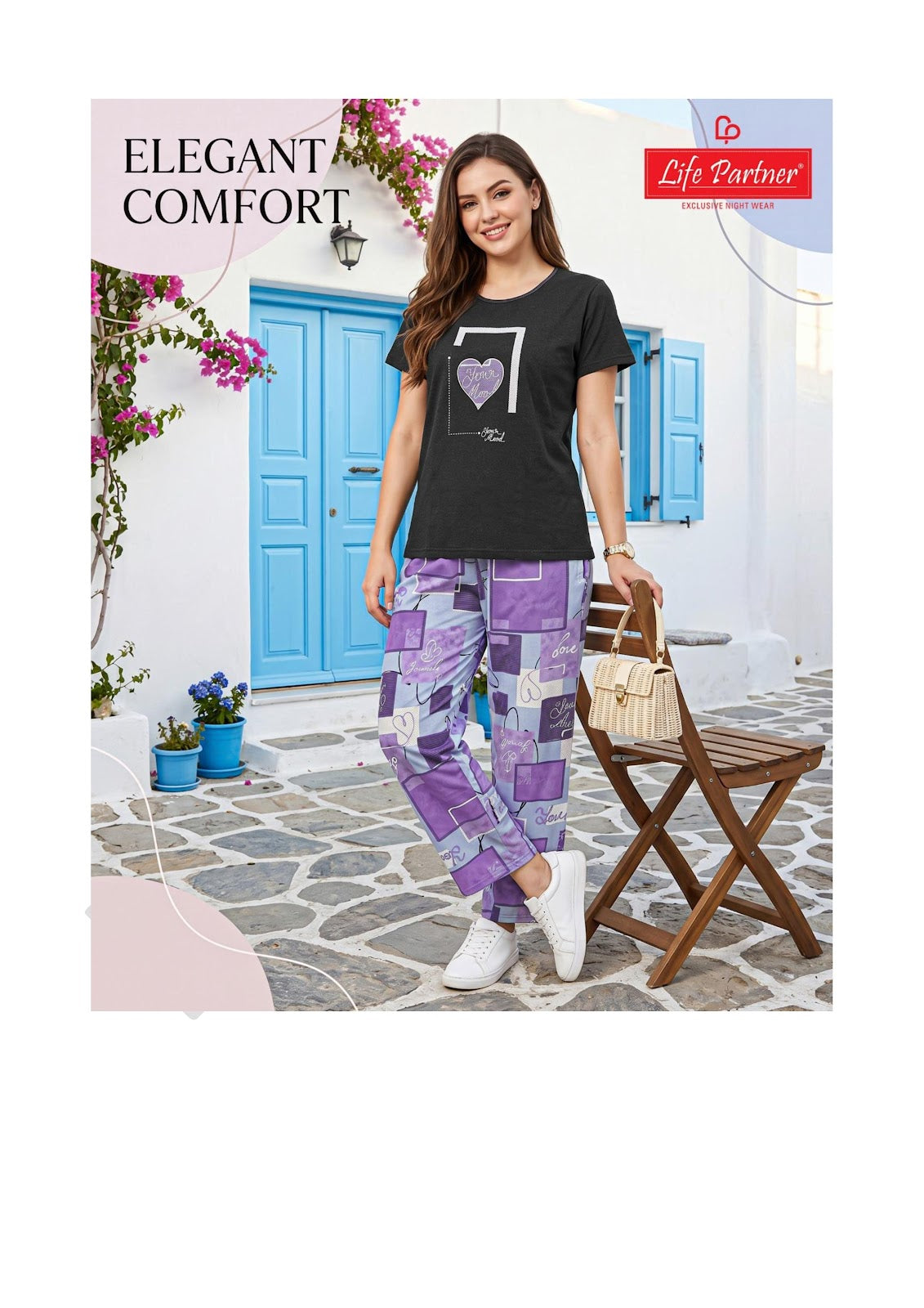 Design 8 Life Partner Hosiery Night Gowns Wholesaler Ahmedabad