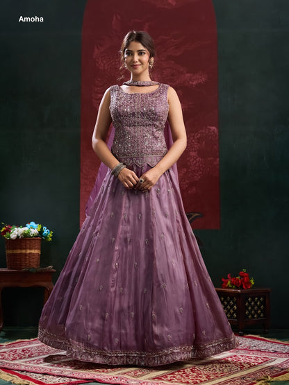 Design A546 Amoha Readymade Lehenga Choli Wholesale
