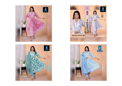 Design C 52 Kaya Cotton Readymade Anarkali Suits Manufacturer Ahmedabad