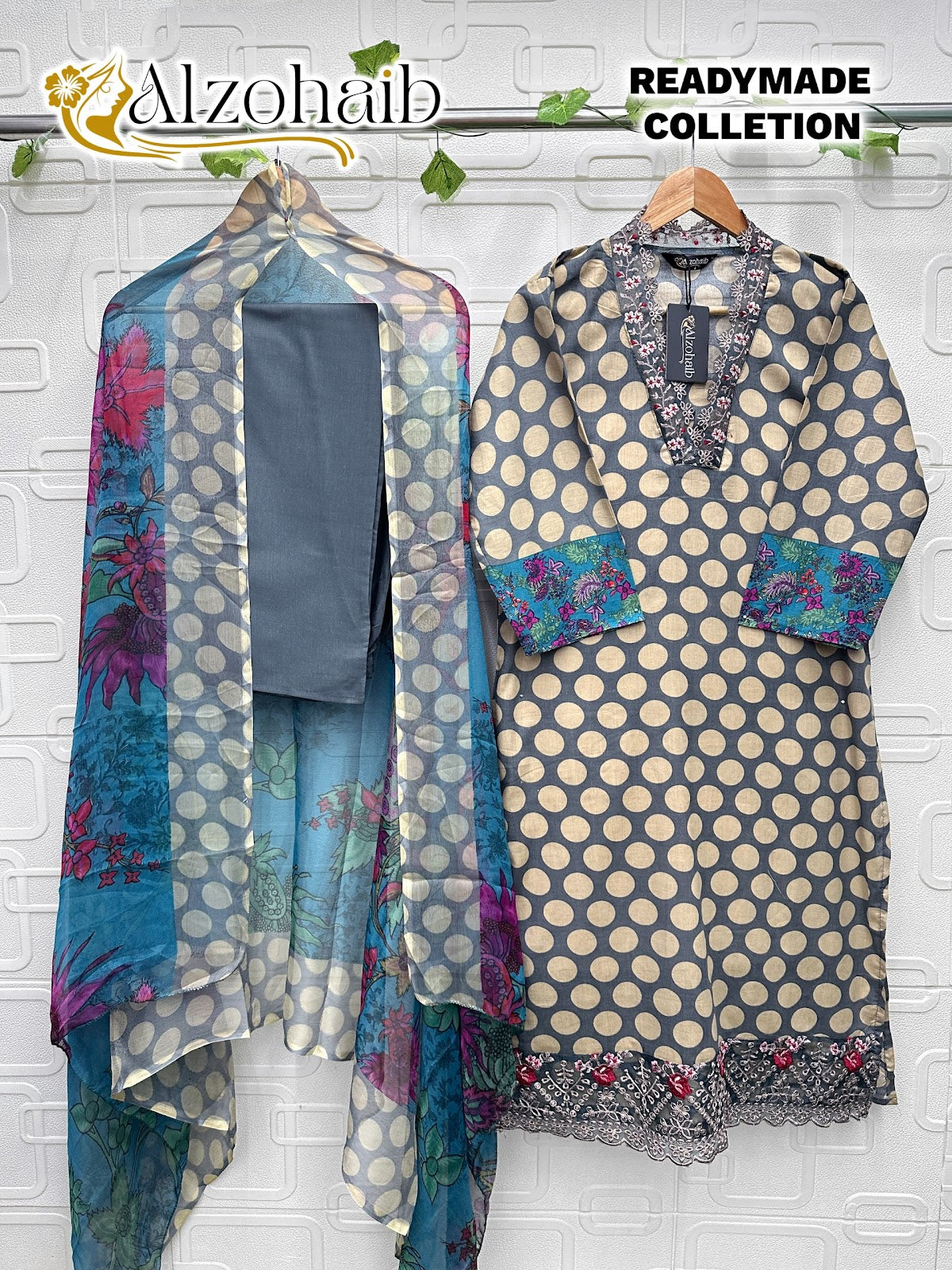 Design C Al Zohaib Cotton Karachi Readymade Suits Wholesale