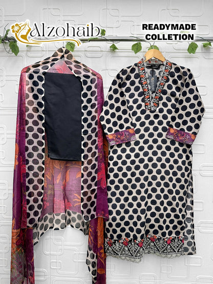 Design C Al Zohaib Cotton Karachi Readymade Suits Wholesale