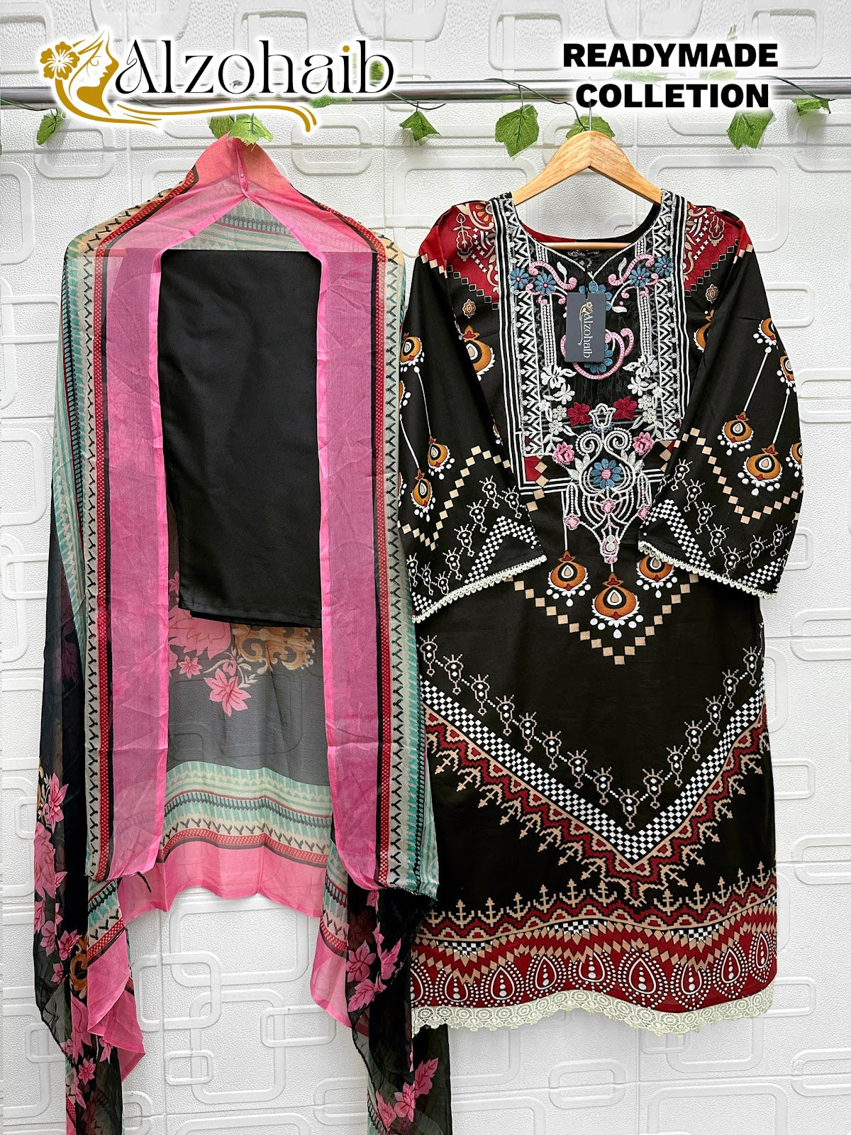 Design C Al Zohaib Cotton Karachi Readymade Suits Wholesale