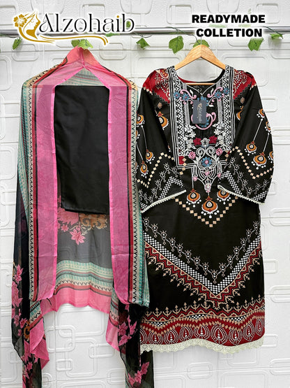 Design C Al Zohaib Cotton Karachi Readymade Suits Wholesale