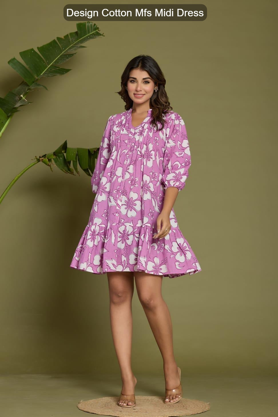 Design Cotton Mfs Midi Dress Wholesale Price