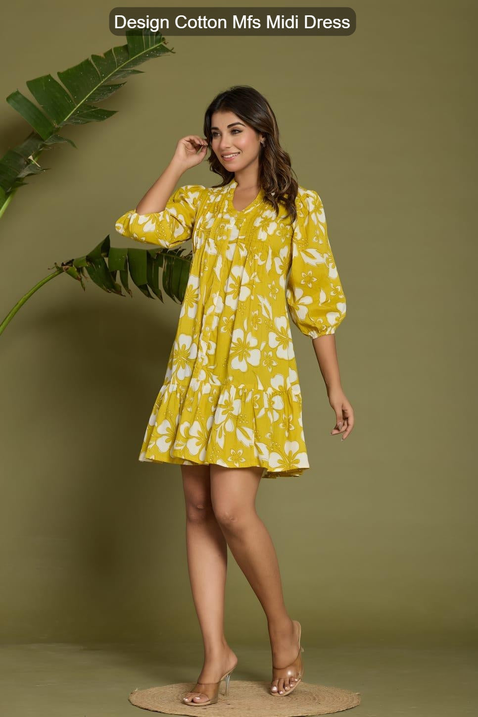 Design Cotton Mfs Midi Dress Wholesale Price