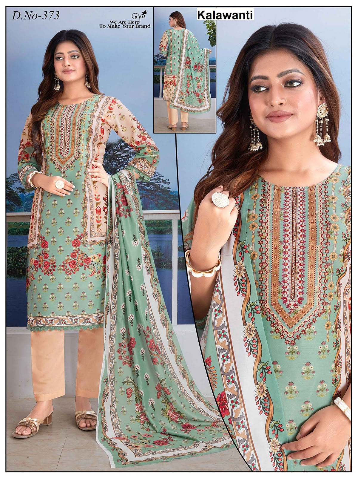 Design Crochet Kalawanti Muslin Readymade Pant Style Suits Wholesaler Ahmedabad