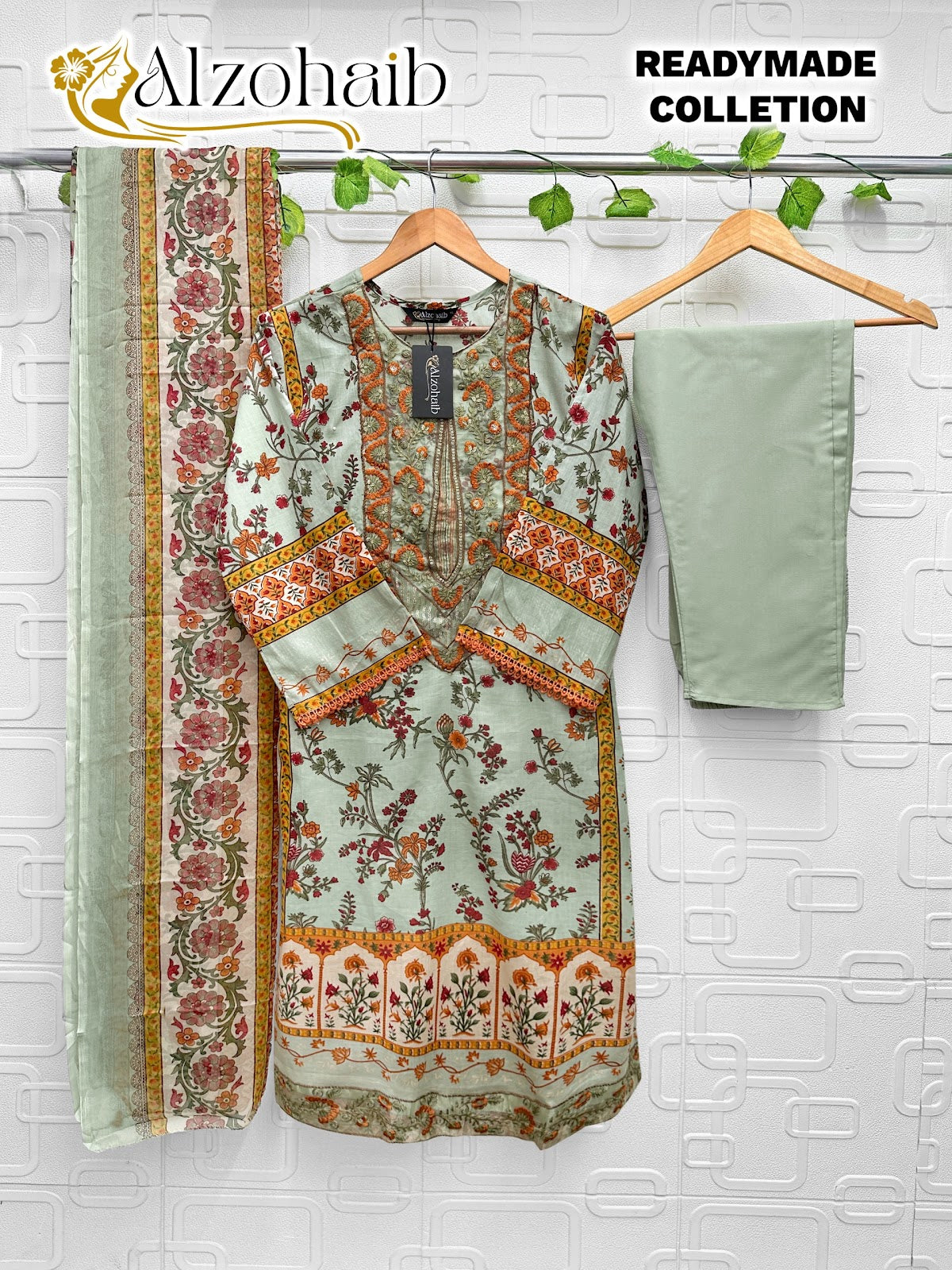 Design D Al Zohaib Cotton Karachi Readymade Suits Manufacturer
