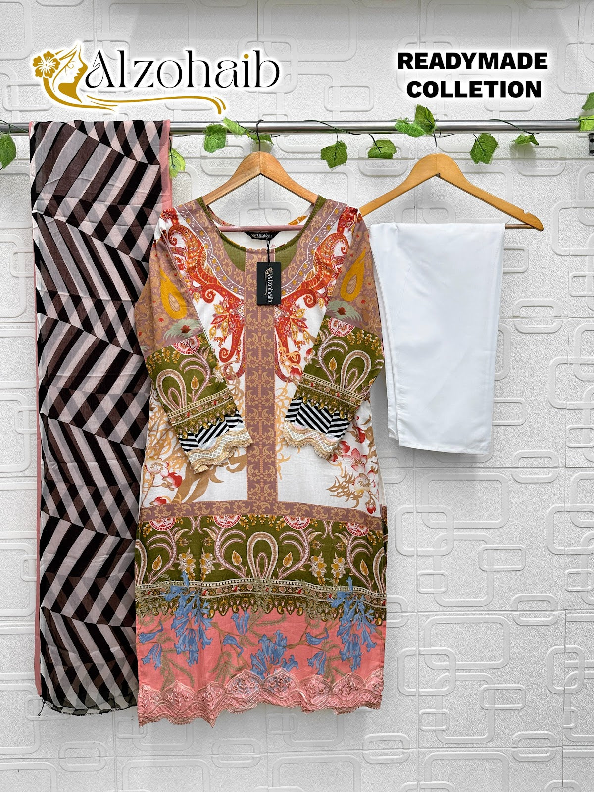 Design D Al Zohaib Cotton Karachi Readymade Suits Manufacturer