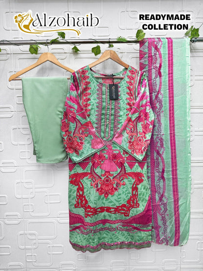Design E Al Zohaib Cotton Karachi Readymade Suits Supplier
