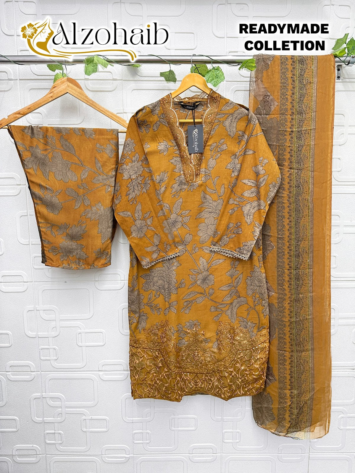 Design E Al Zohaib Cotton Karachi Readymade Suits Supplier