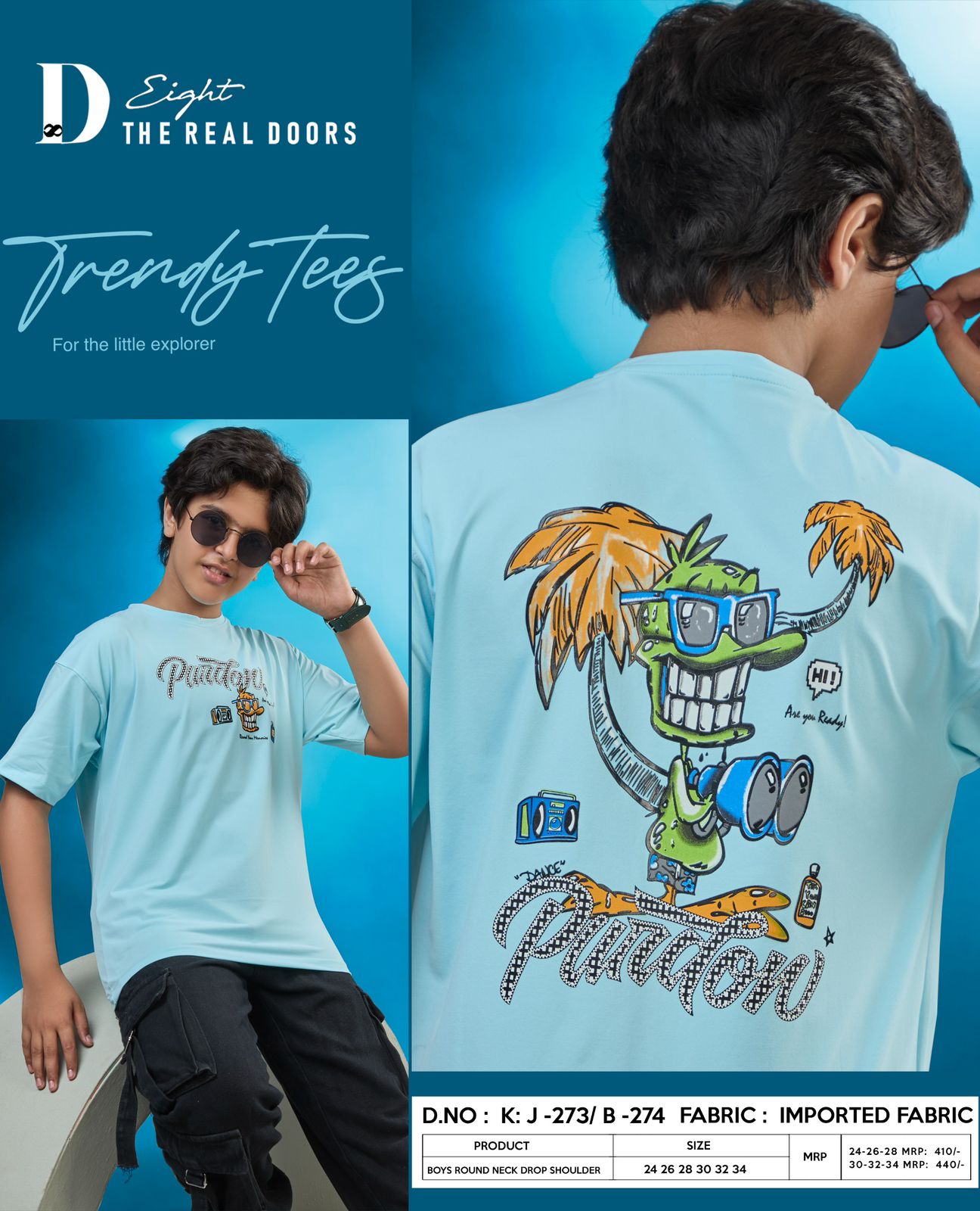 Design J-273 B-274 D-8 Imported Boys Tshirt Wholesale Rate