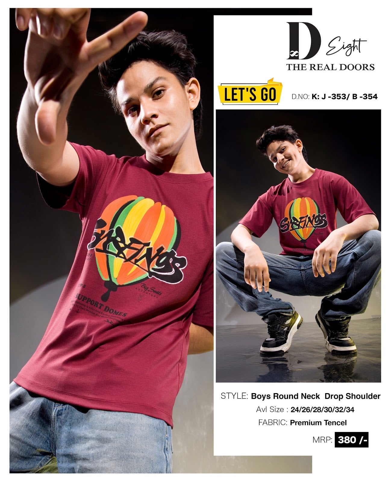 Design J 353 B 354 D-8 Imported Boys Tshirt Wholesale Price