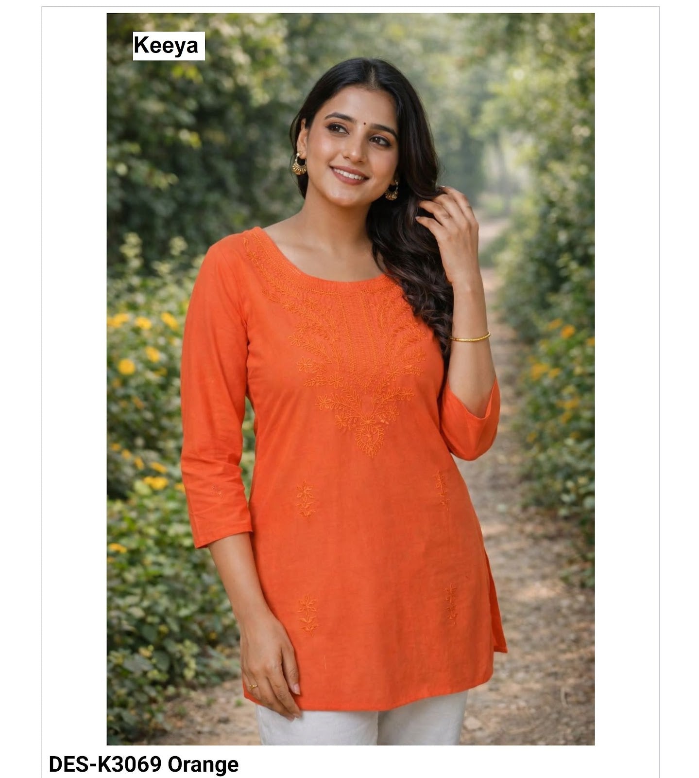 Design K3062-69 Keeya Cotton Short Kurtis Manufacturer Ahmedabad