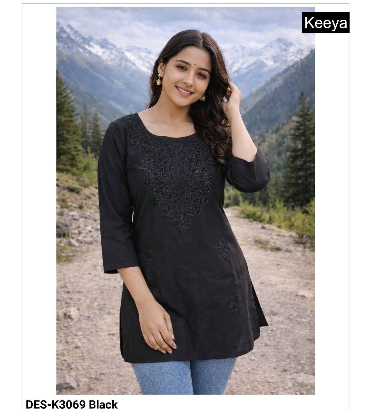 Design K3062-69 Keeya Cotton Short Kurtis Manufacturer Ahmedabad