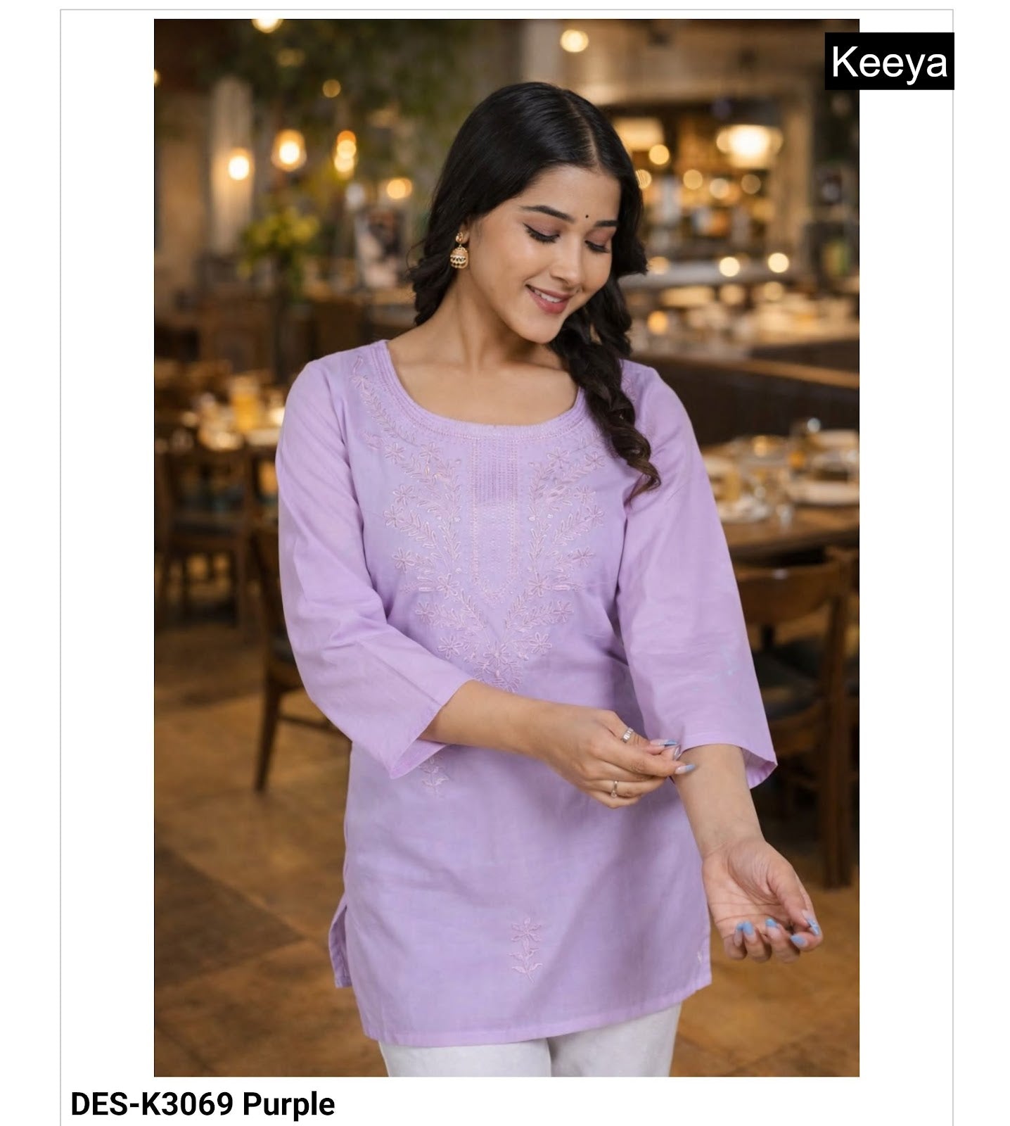 Design K3062-69 Keeya Cotton Short Kurtis Manufacturer Ahmedabad