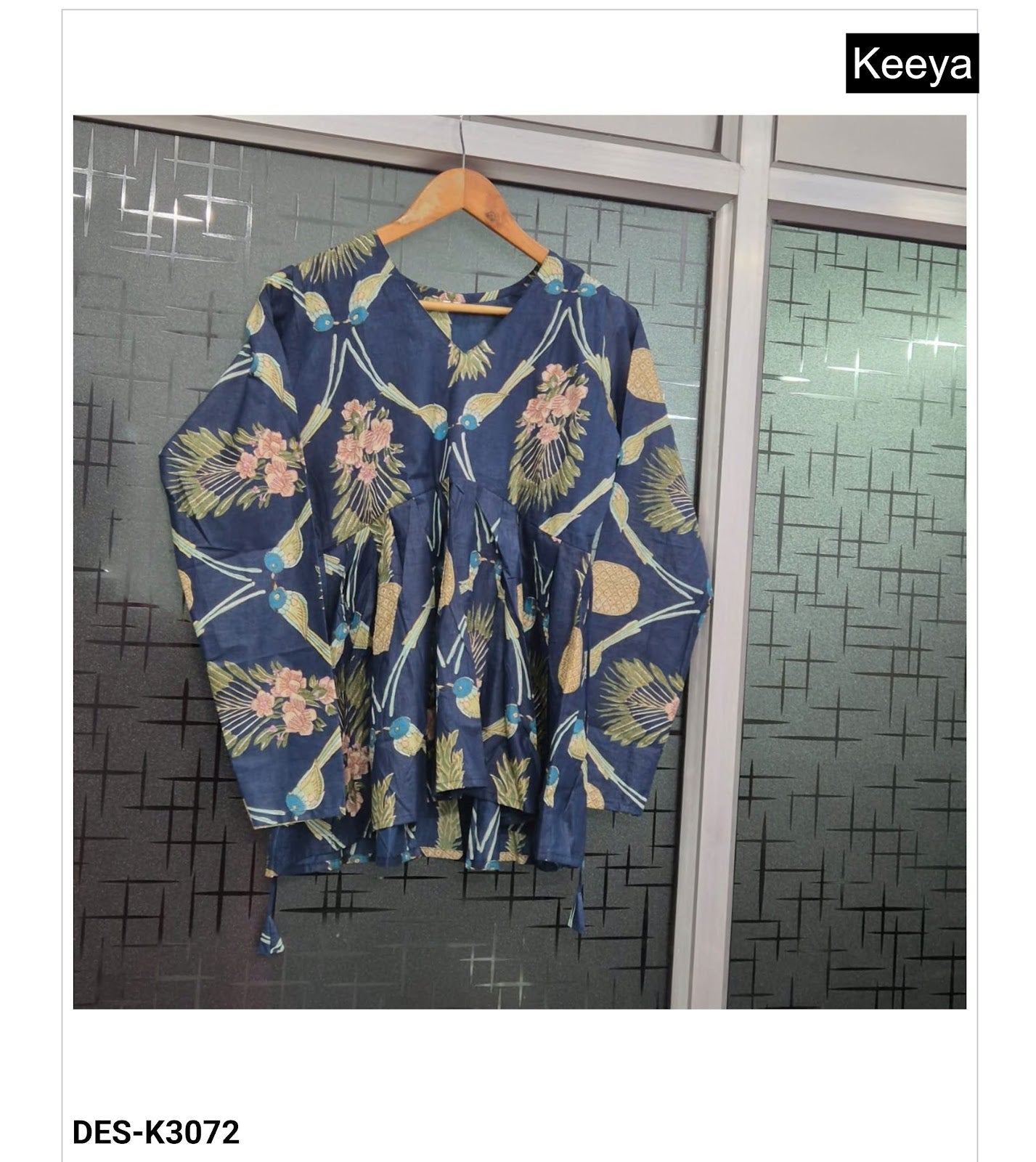 Design K3071-75 Keeya Cotton Fancy Tops Supplier Ahmedabad