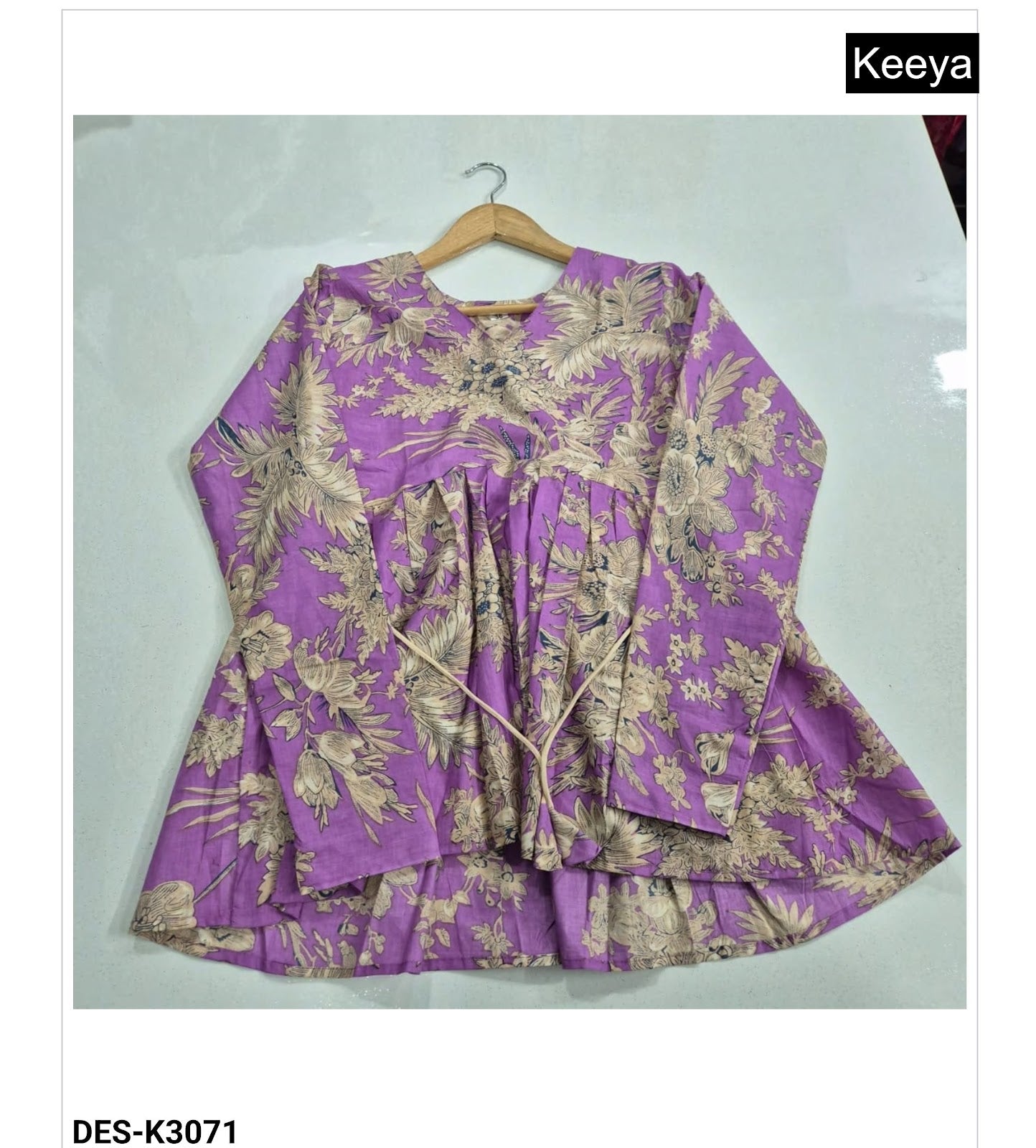 Design K3071-75 Keeya Cotton Fancy Tops Supplier Ahmedabad