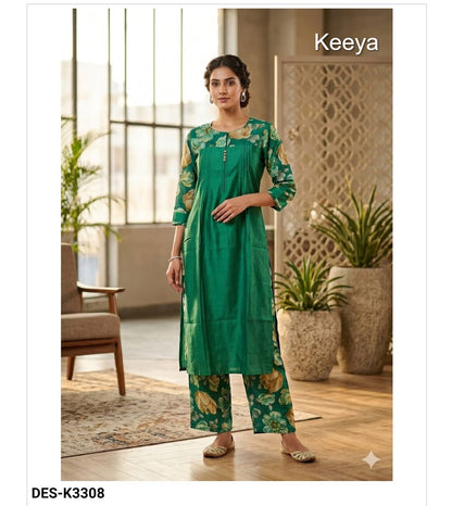 Design K3303-13 Keeya Vertical Co Ord Set Wholesaler Ahmedabad
