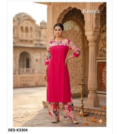 Design K3303-13 Keeya Vertical Co Ord Set Wholesaler Ahmedabad