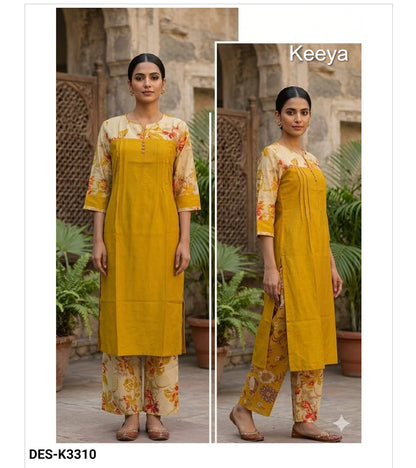 Design K3303-13 Keeya Vertical Co Ord Set Wholesaler Ahmedabad