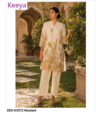 Design K3572 Keeya Cotton Co Ord Set Supplier