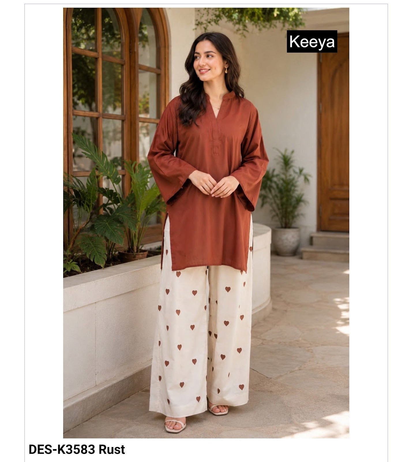 Design K3583-56 Keeya Cotton Co Ord Set Supplier Ahmedabad