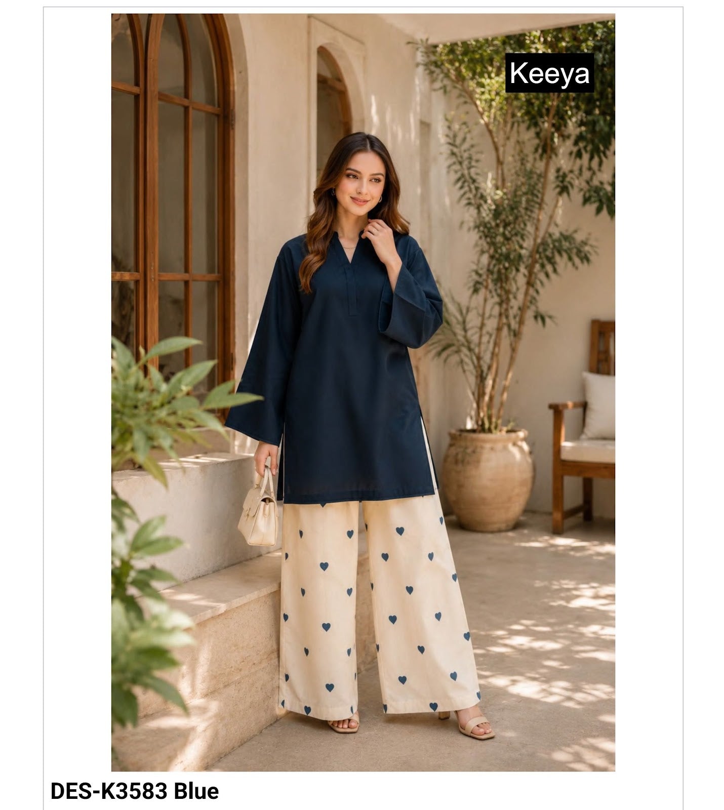 Design K3583-56 Keeya Cotton Co Ord Set Supplier Ahmedabad