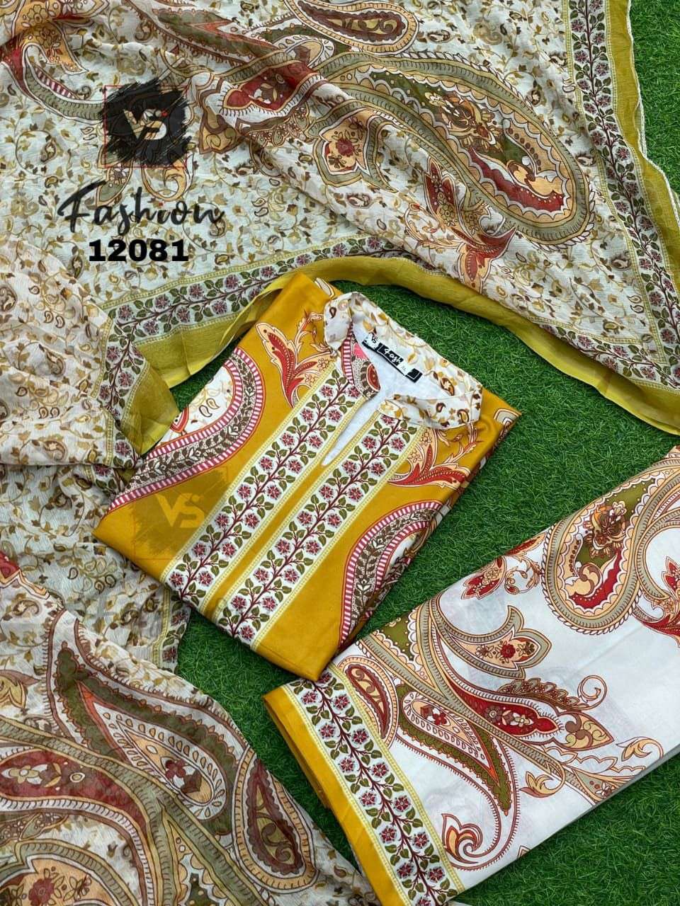 Design No 12081 Vs Fashion Cotton Pakistani Readymade Suits Wholesale Price