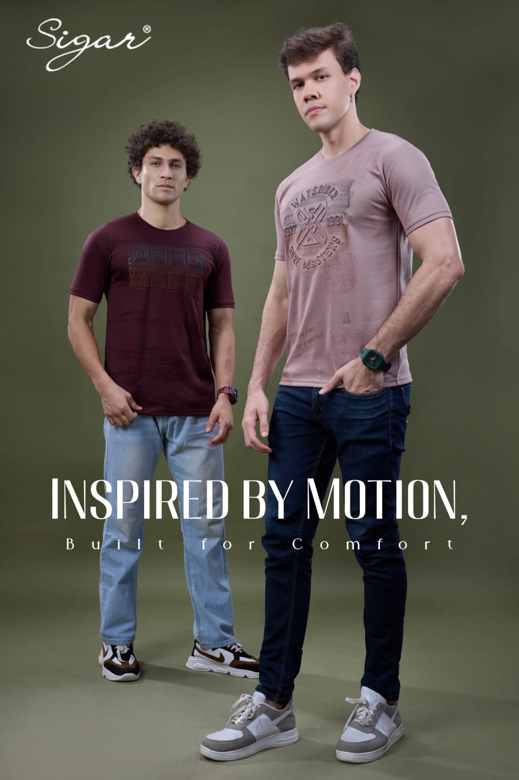 Design No 5634 Brush Print Sigar Interlock Mens Tshirts Wholesaler Gujarat